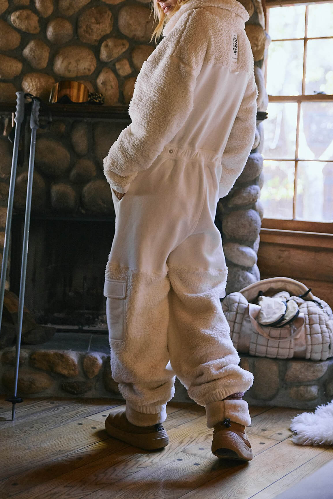 Free People Salopette Coverall in ivory