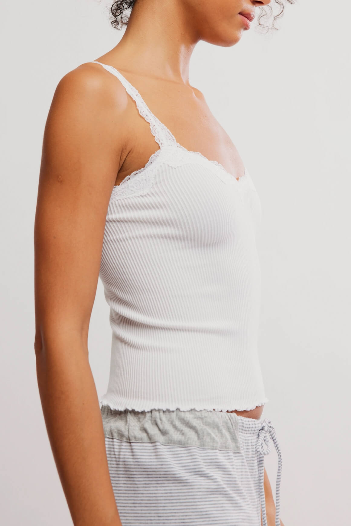 Free People Spring Fever Cami in white alyssum