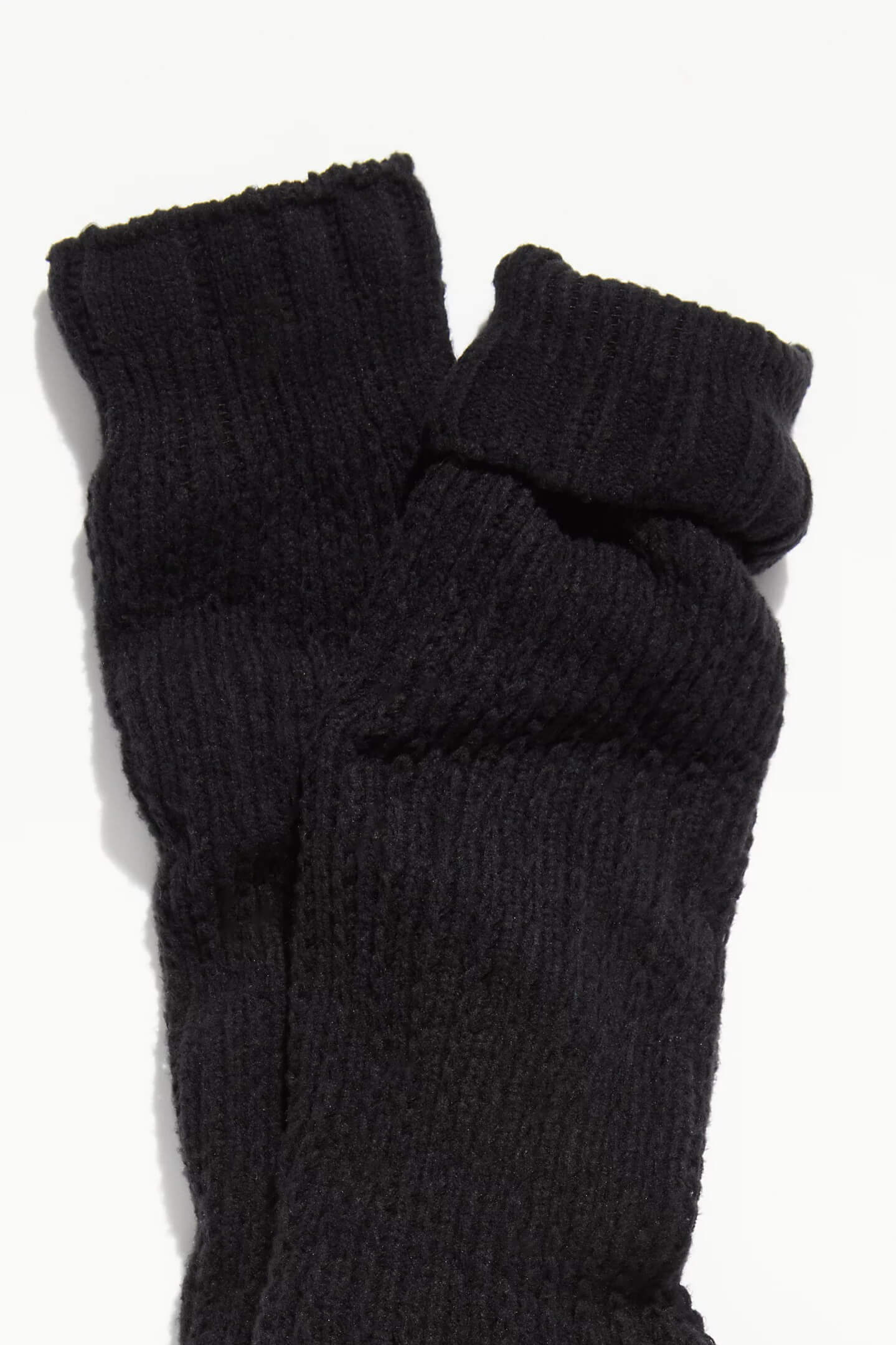 Free People staple slouch socks in black