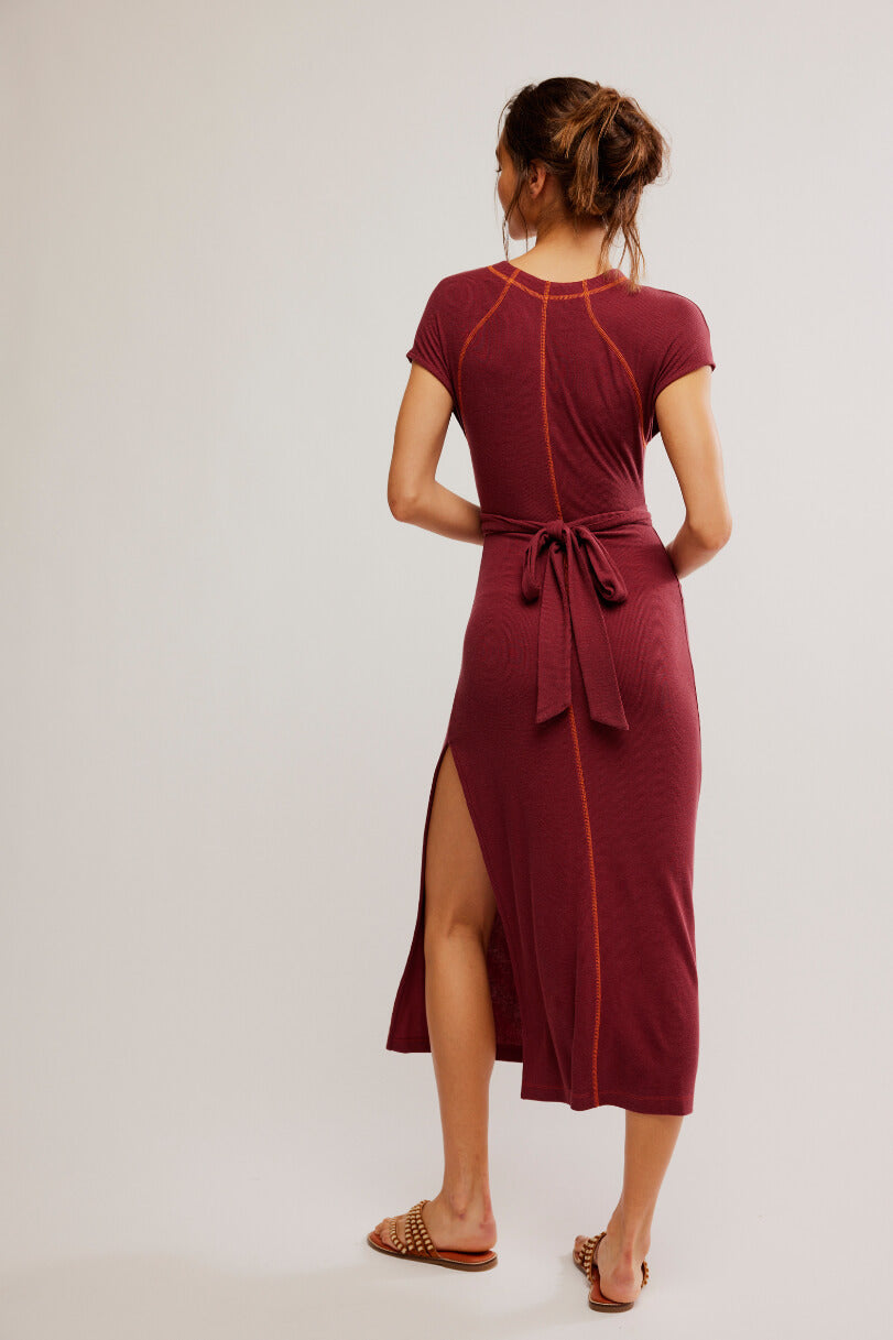 Free People sunni midi in wild ginger