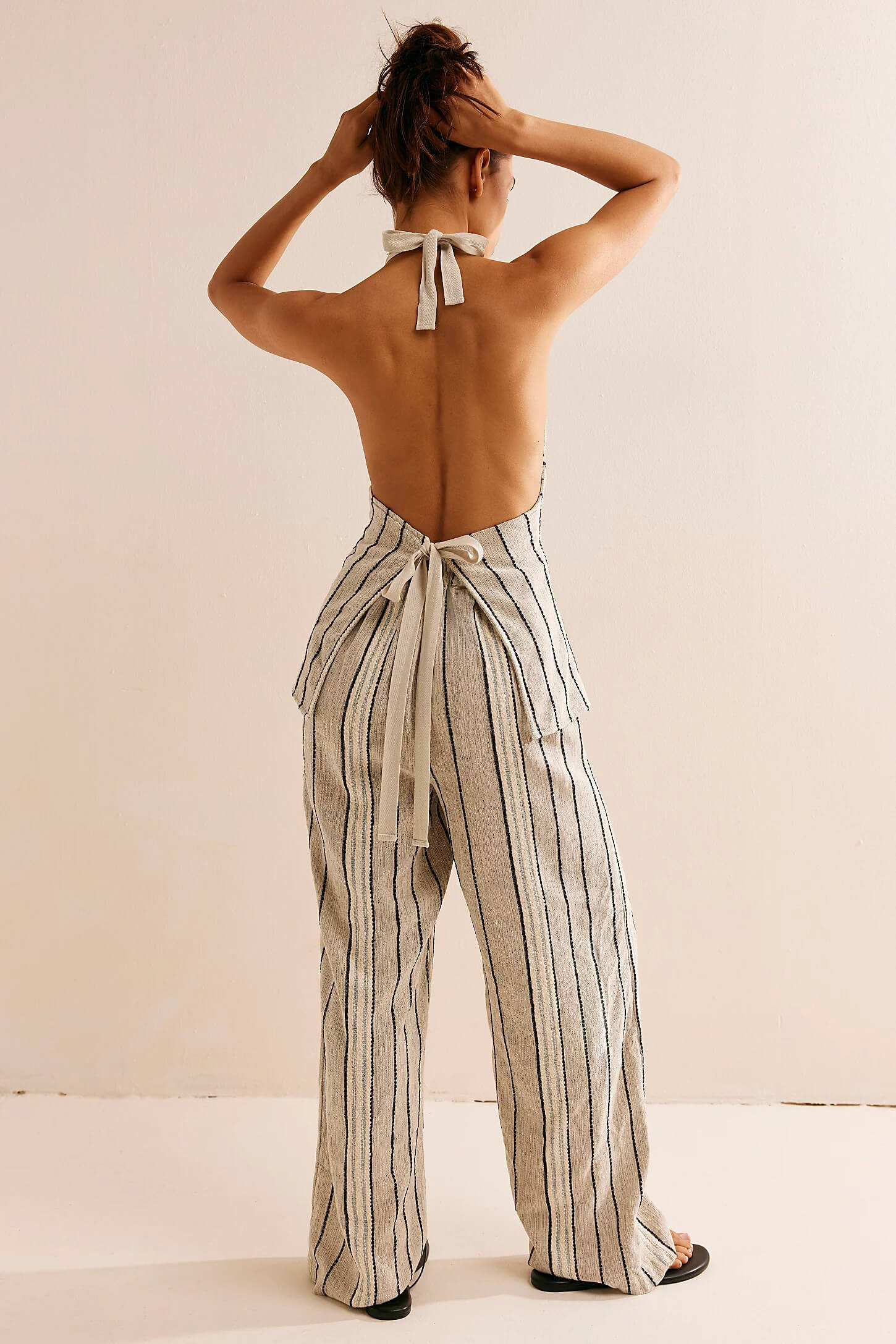 Free People Take Me To Paris Striped set in rocky combo