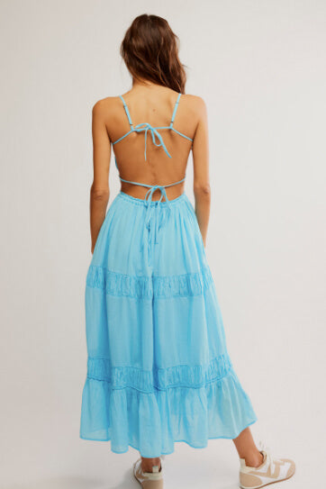 Free People Taking Sides Maxi in Splash