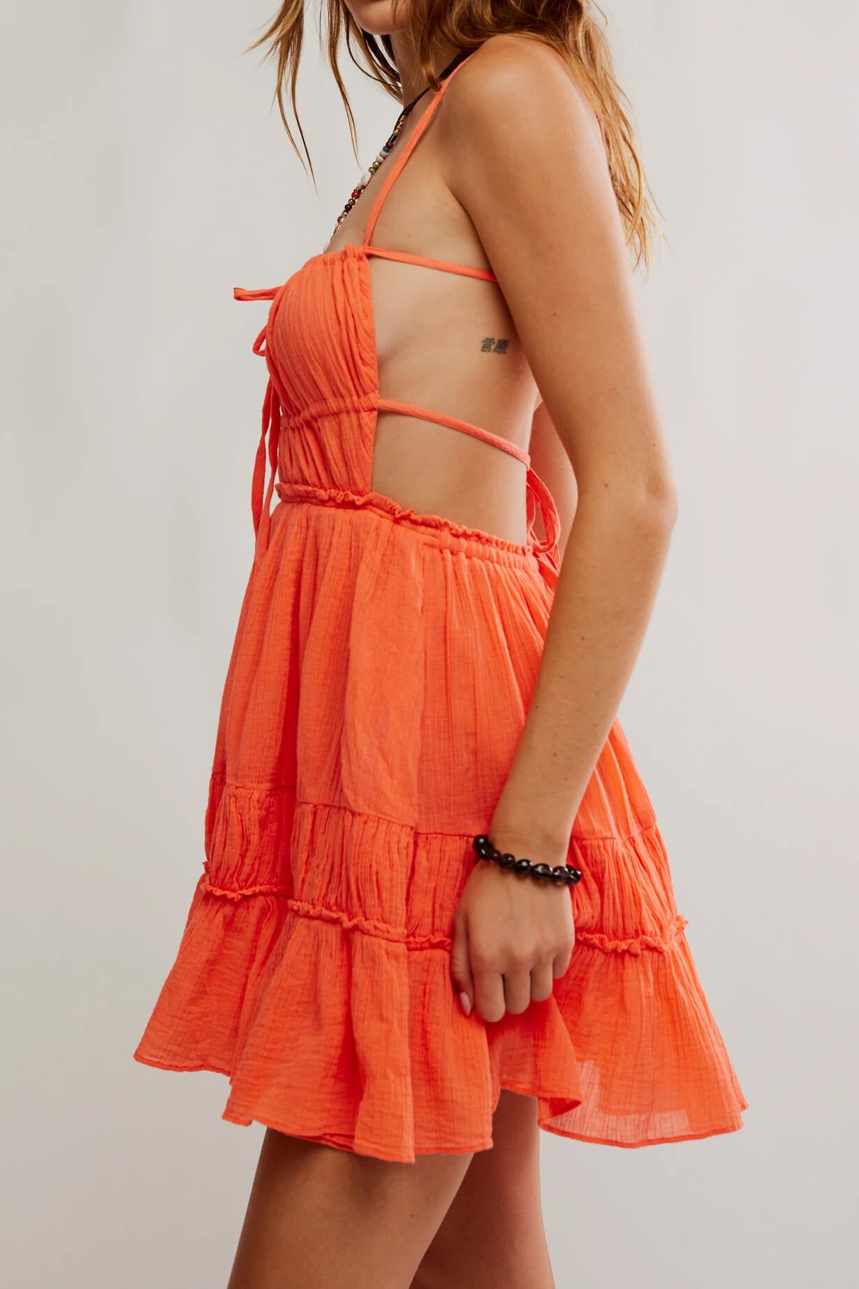 Free People Taking Sides Mini in fusion coral