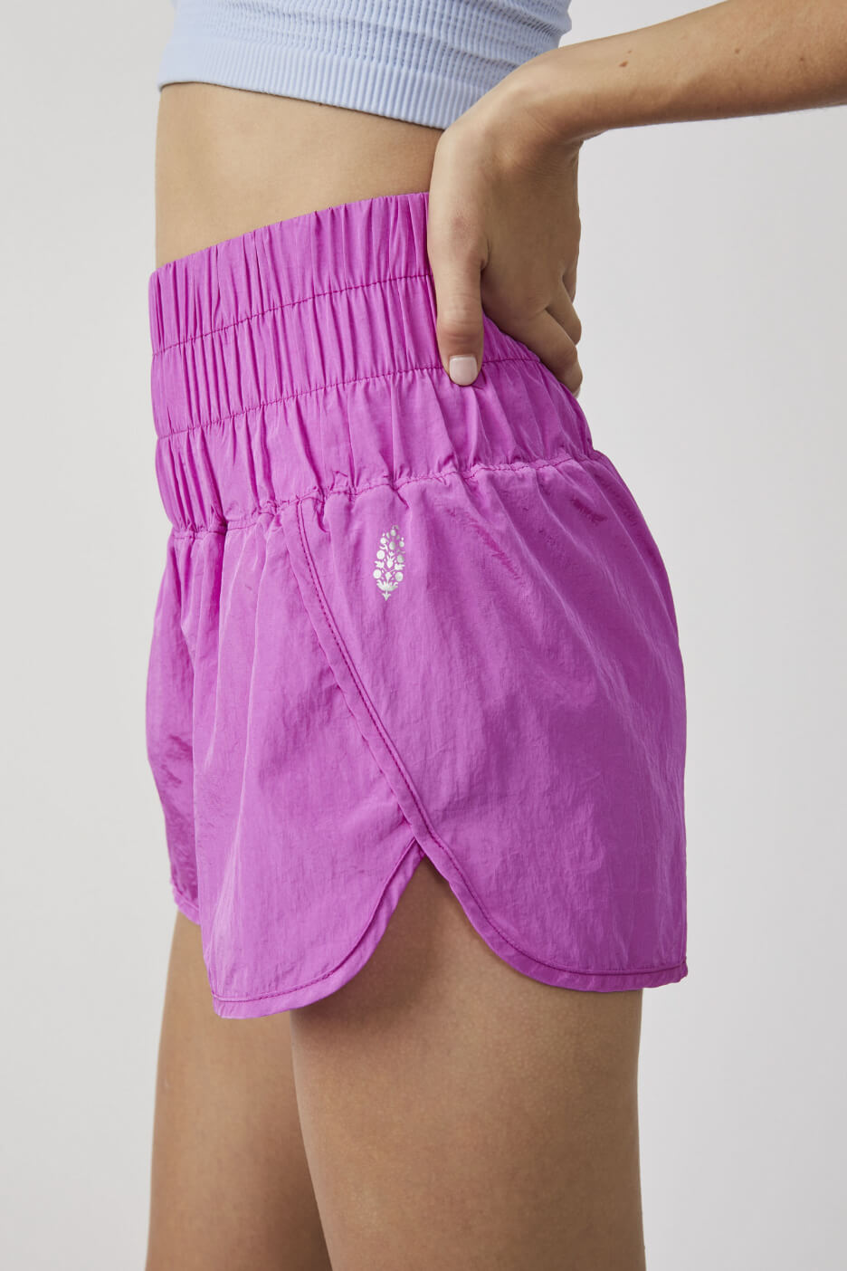 Free People the way home shorts in neon magenta