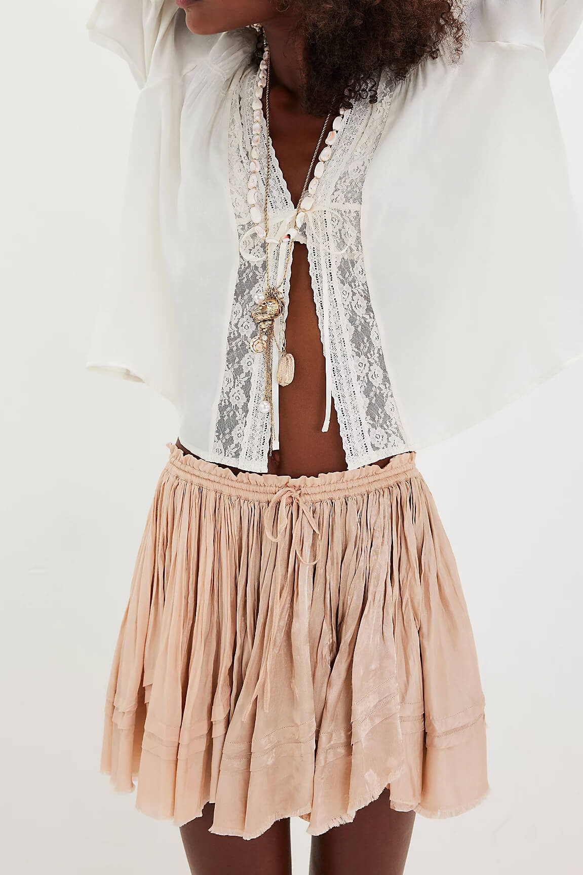 Free People third charm mini in blush
