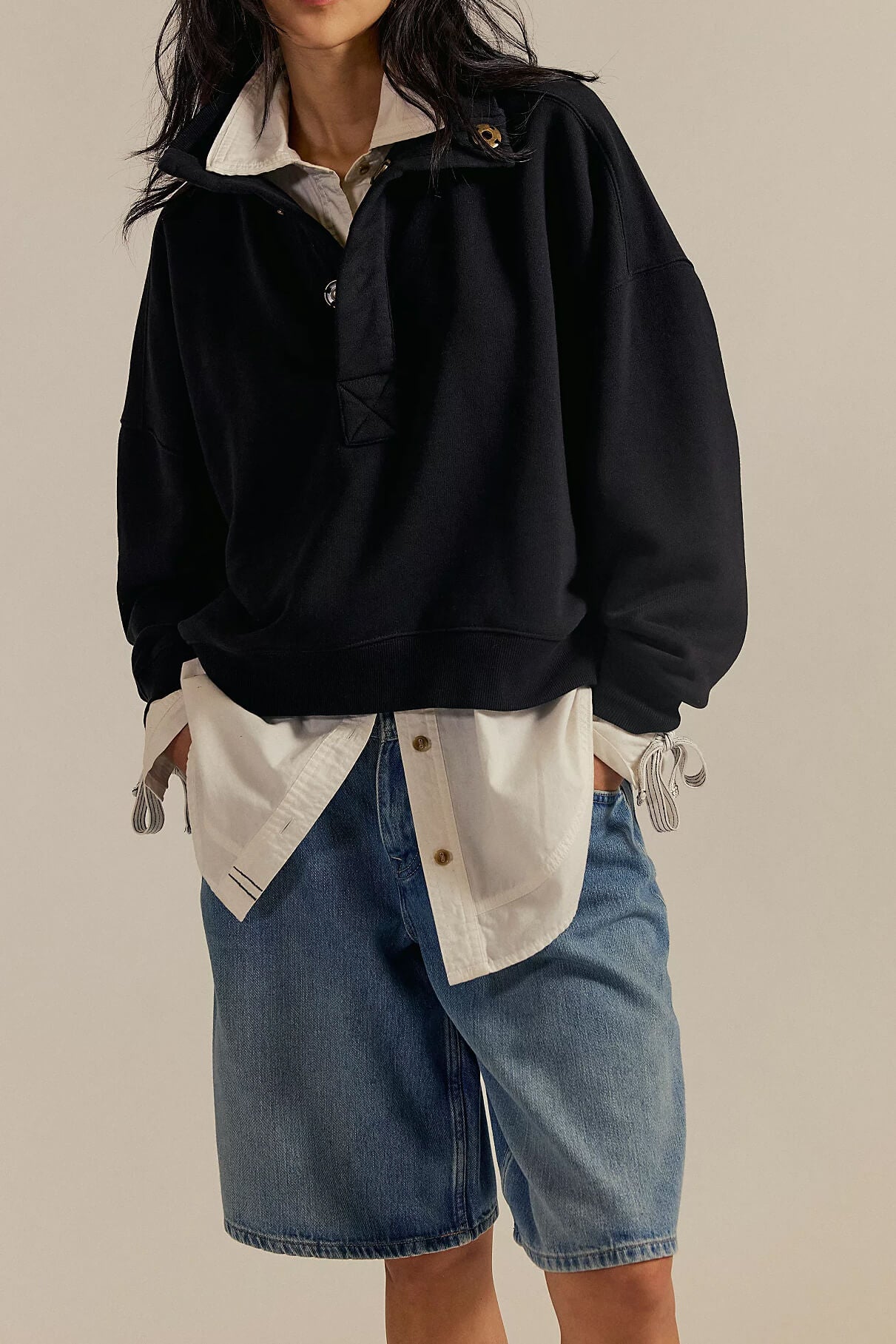 Free People Timeless Pullover in black