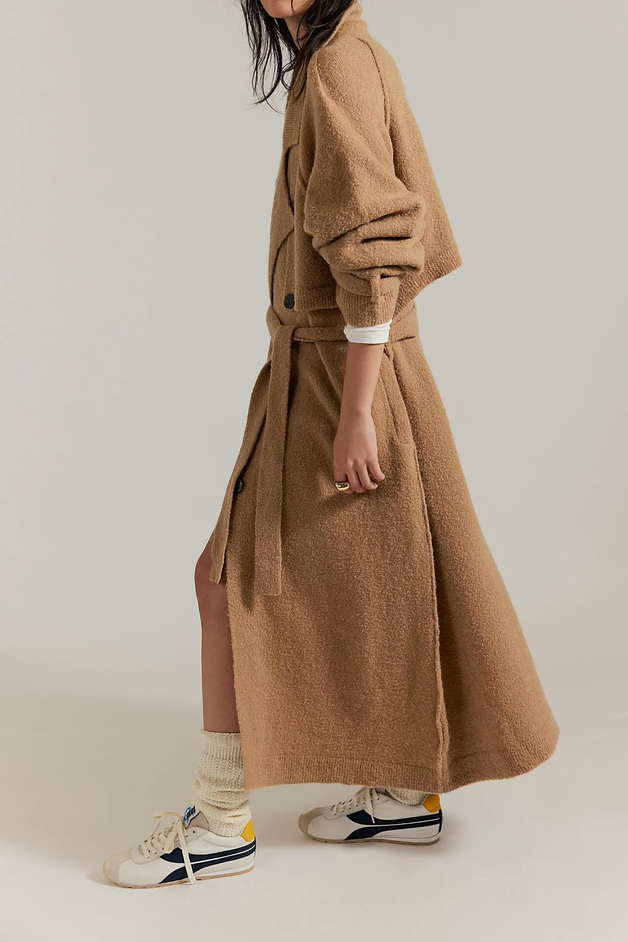 Trespass Trench by Free People in morning sand