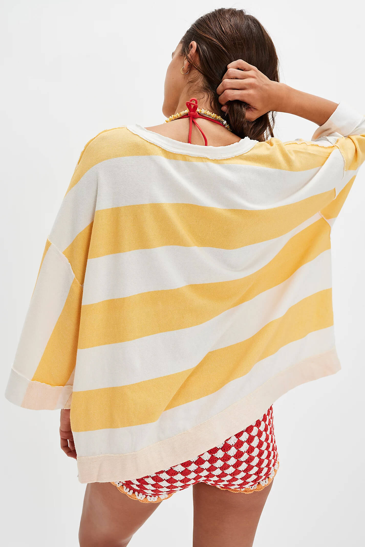 Free People wonderful tee in yellow combo