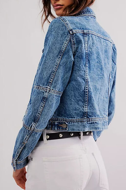 Free People rumors denim jacket in indigo