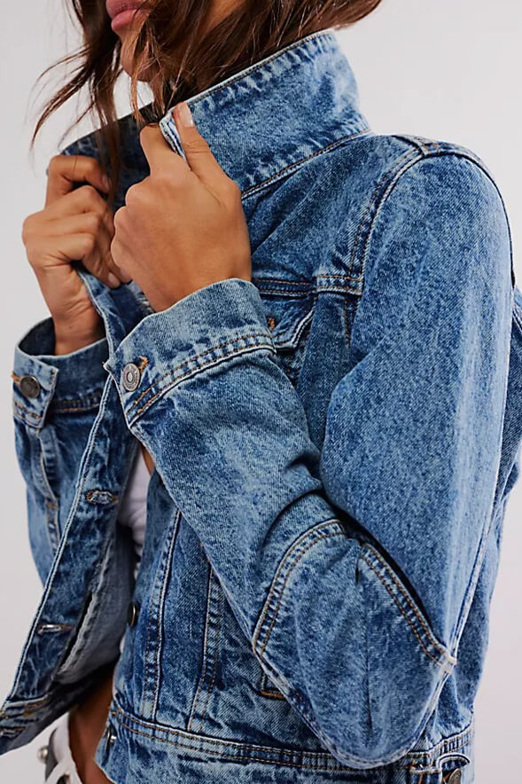 Free People rumors denim jacket in indigo