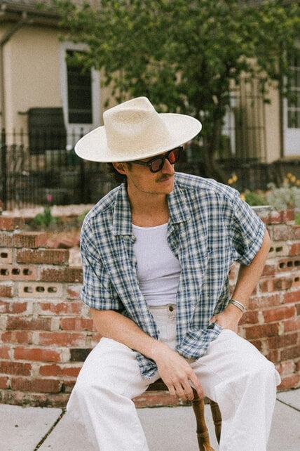 Gigi Pip Alpine Western Palm Fedora