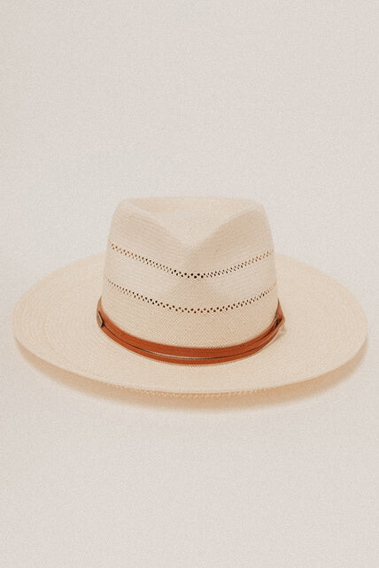 Gigi Pip Amalfi Straw Rancher Hat in ivory