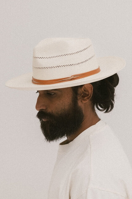 Gigi Pip Amalfi Straw Rancher Hat in ivory
