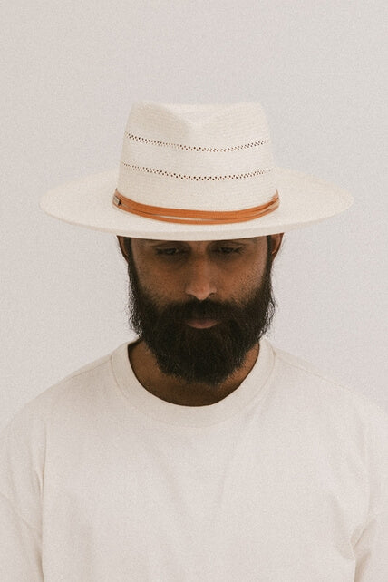 Gigi Pip Amalfi Straw Rancher Hat in ivory