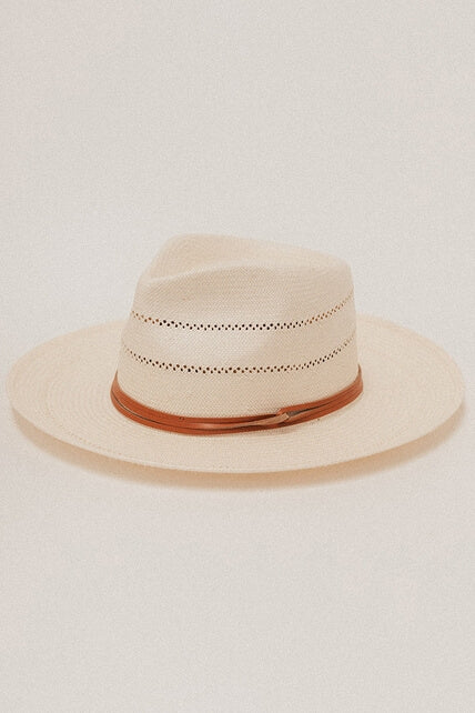Gigi Pip Amalfi Straw Rancher Hat in ivory