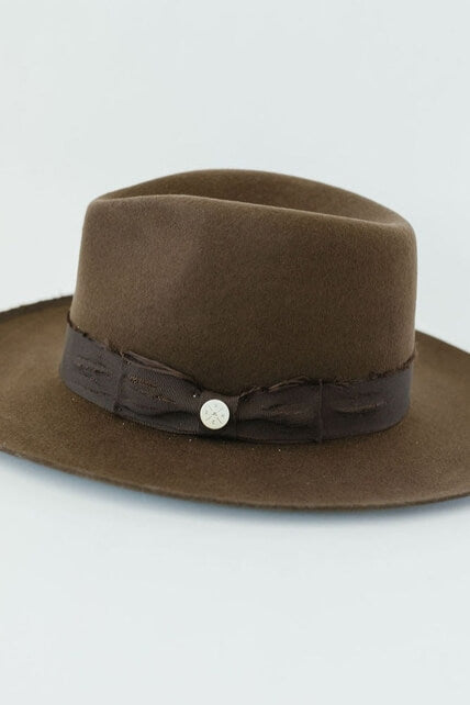 Gigi Pip Delmar Fedora in dark brown