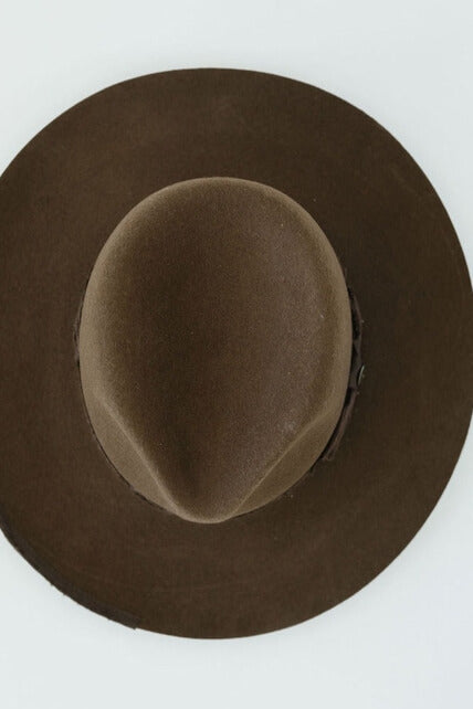 Gigi Pip Delmar Fedora in dark brown