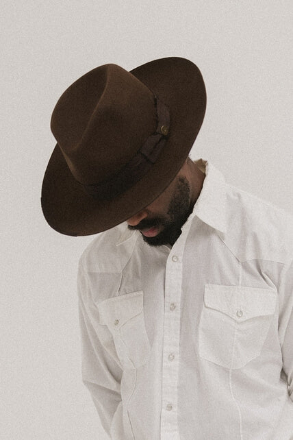Gigi Pip Delmar Fedora in dark brown