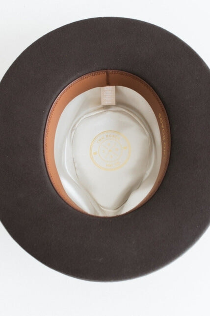 Gigi Pip Echo Park Fedora in dark earth