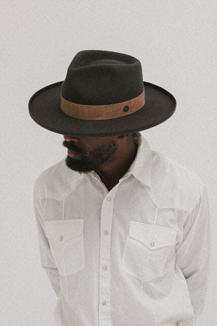 Gigi Pip Echo Park Fedora in dark earth