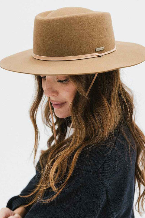 Gigi Pip Wren Telescope Crown Hat in brown