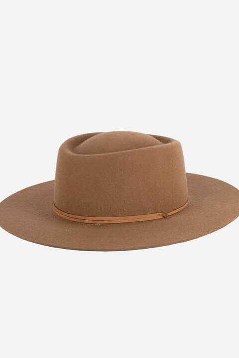 Gigi Pip Wren Telescope Crown Hat in brown