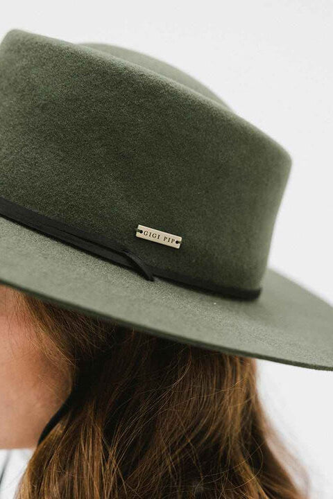 Gigi Pip Wren Telescope Crown Hat in green