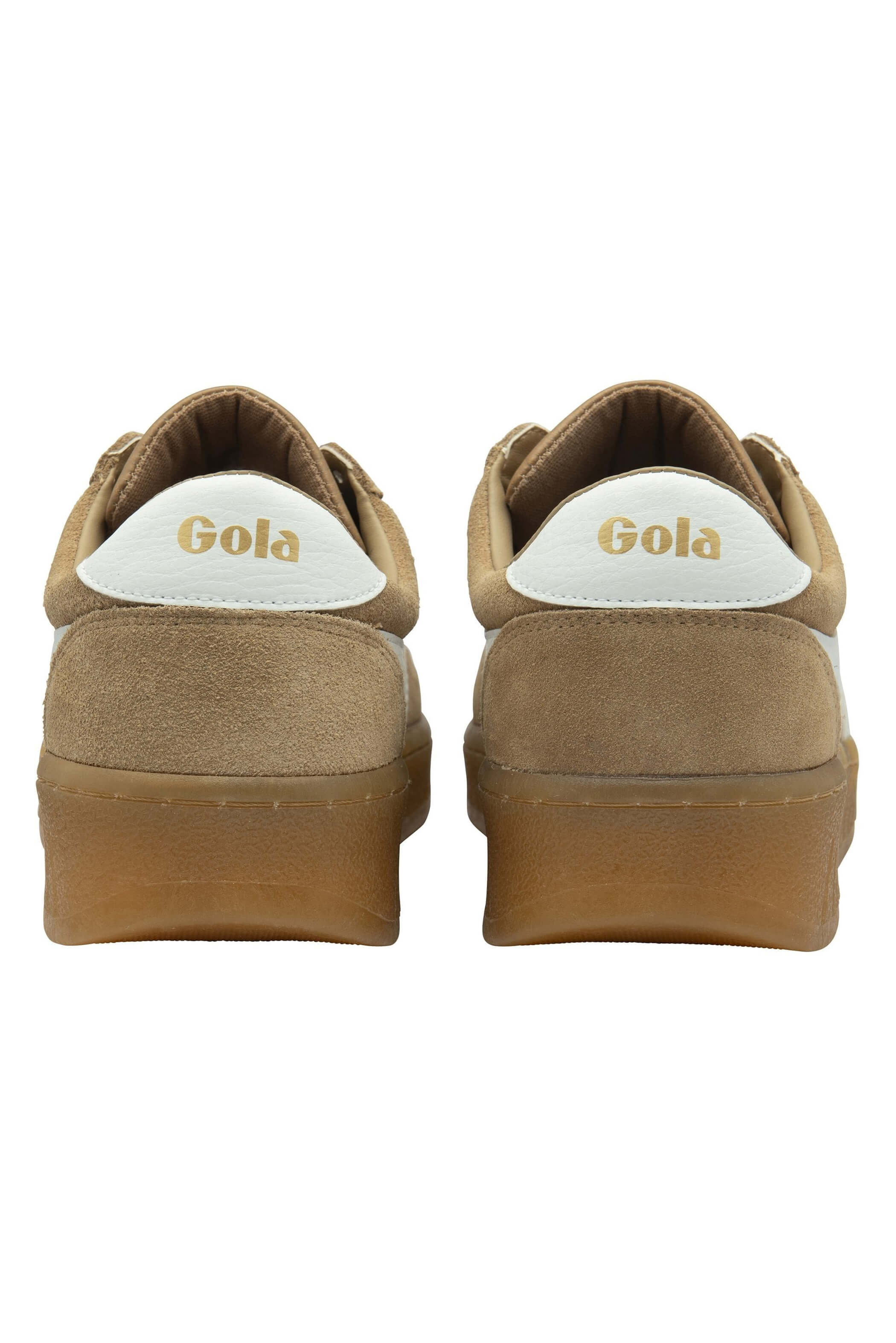Gola grandslam shoe in light caramel white gum