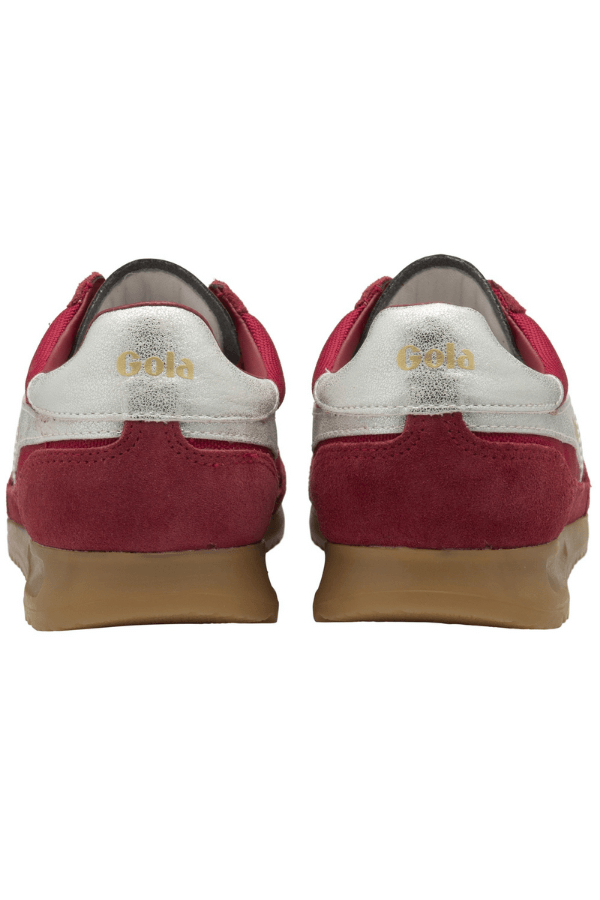 Gola Tornado Shoe in deep red and silver