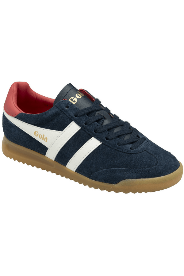 Gola Torpedo Shoes in navy off white and coral