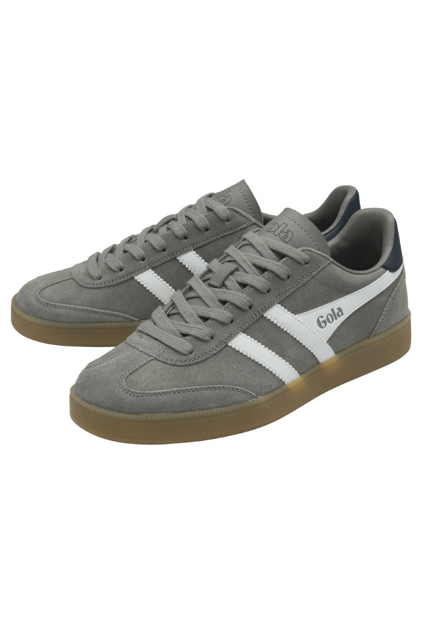 Gola Viper Shoe in cement white navy and gum