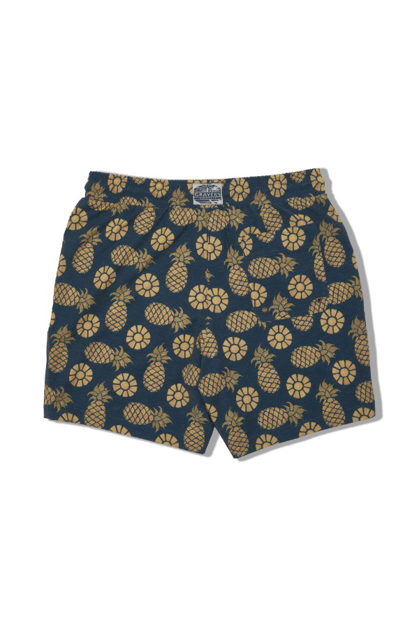 Grayers Cotton stretch swim shorts in pineapple slice