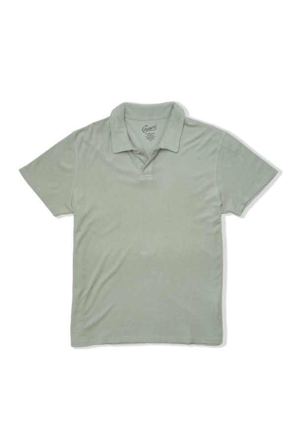 Grayers Riviera Terry Polo in blue haze