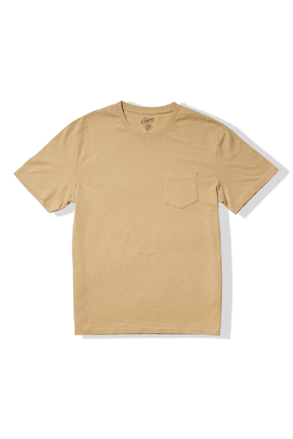 Grayers Sunwashed pocket tee in pineapple slice