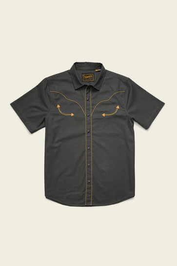 Howler Bros broncbuster snapshirt in antique black