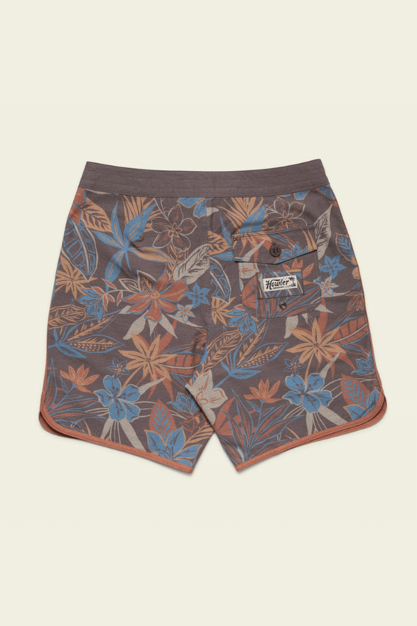 Howler Bros Bruja boardshorts in sky island flora brown