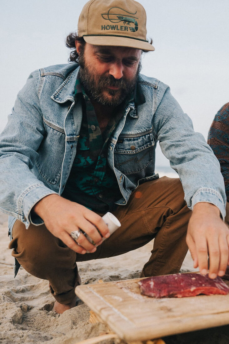 Howler Bros Denim Depot Jacket in lauper light wash