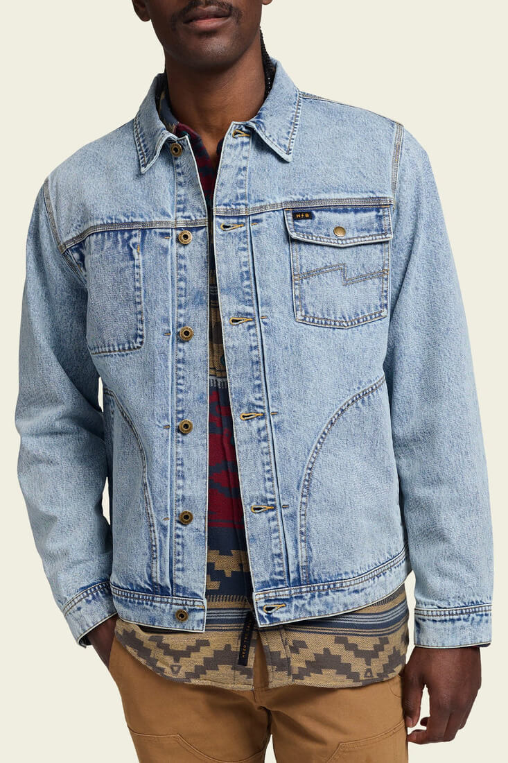 Howler Bros Denim Depot Jacket in lauper light wash