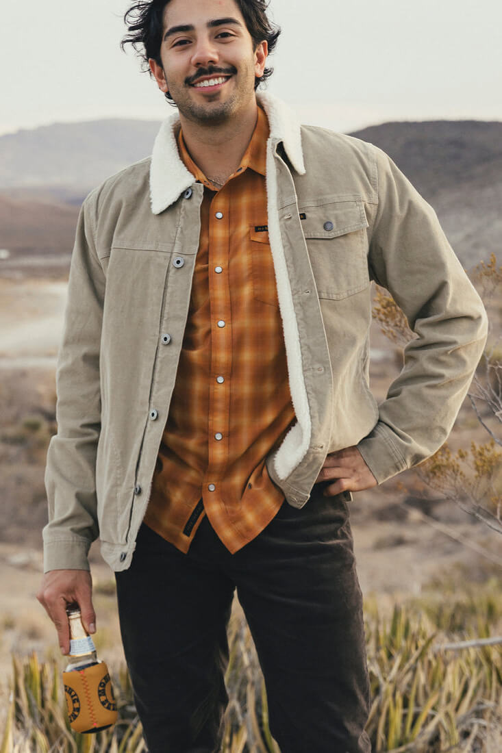 Howler Bros Fuzzy depot jacket in putty