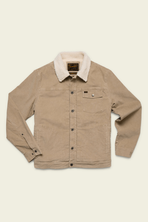 Howler Bros Fuzzy depot jacket in putty