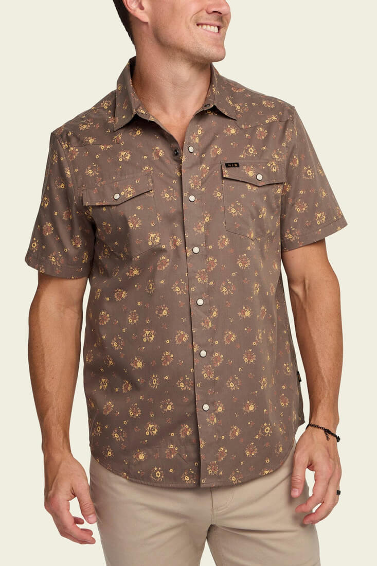 Howler Bros H Bar B Snapshirt in bouquets moral