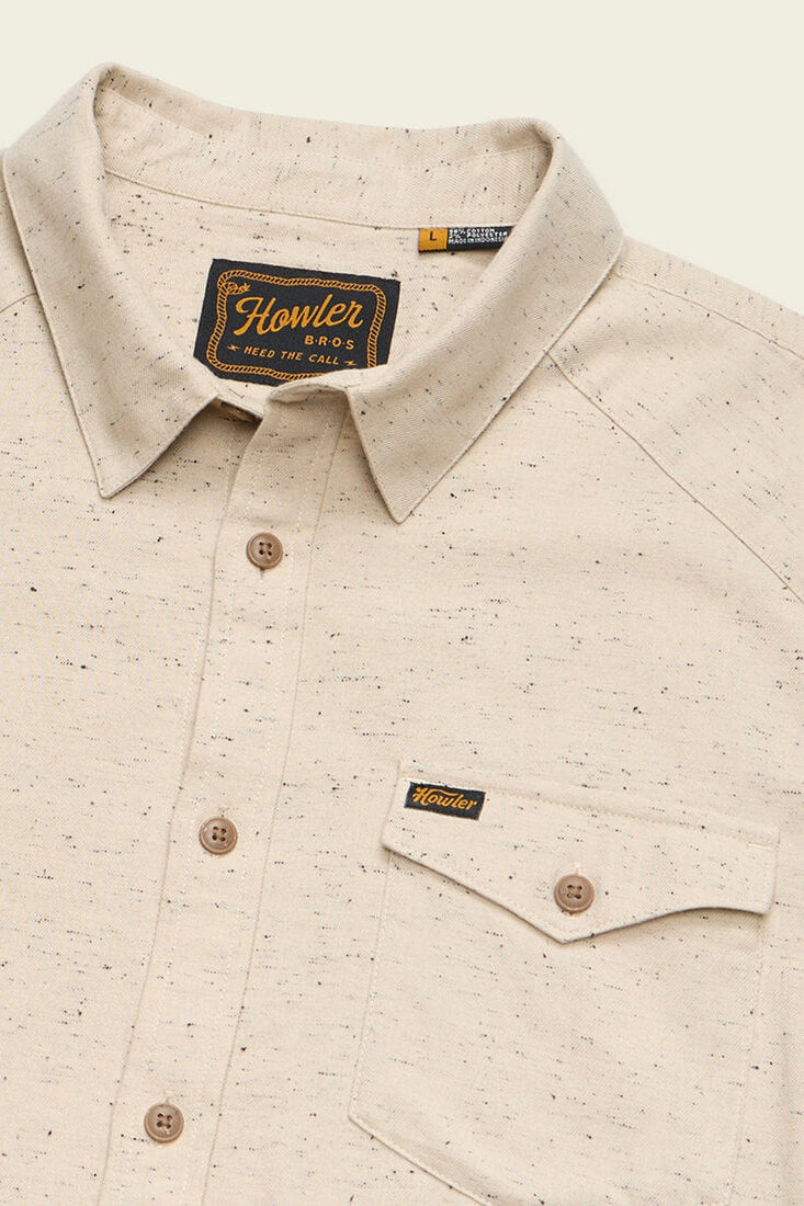 Howler Bros La Grange lightweight flannel in speckled sand