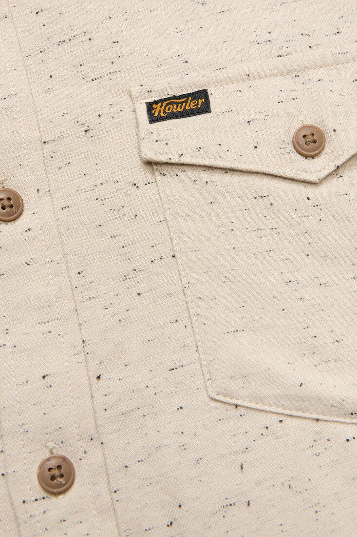 Howler Bros La Grange lightweight flannel in speckled sand