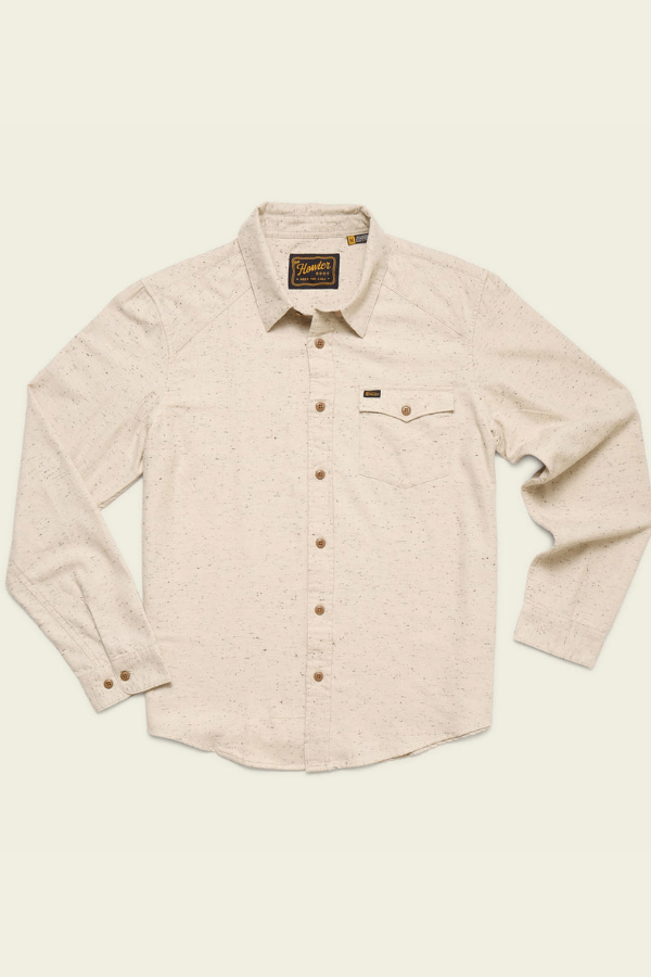 Howler Bros La Grange lightweight flannel in speckled sand