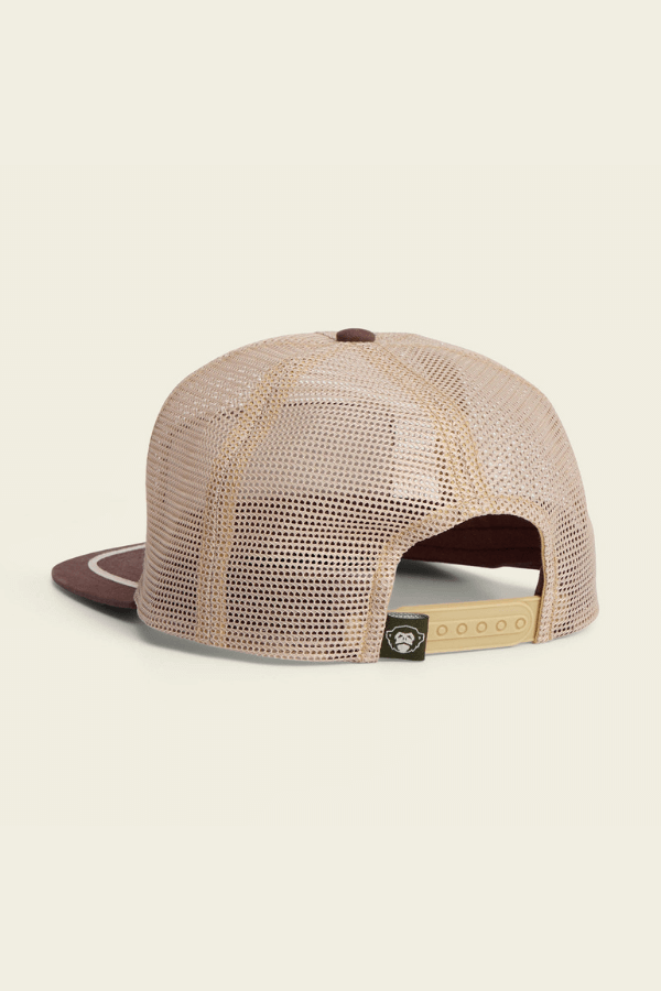 Howler Bros Osprey Prey Feedstore Snapback in khaki brown