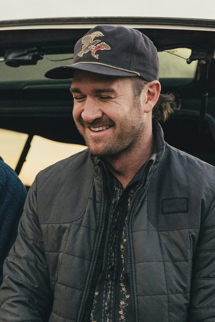 Howler Bros Osprey Prey Snapback in black twill