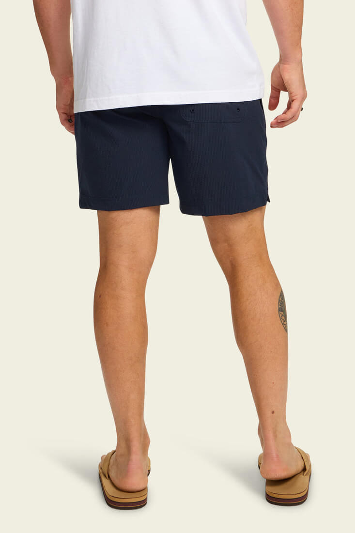 Howler Bros Salado shorts in seersucker midnight