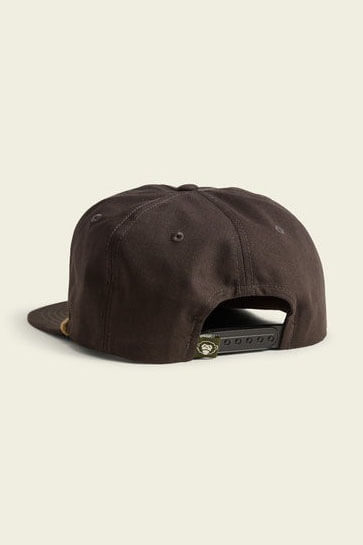 Howler Bros travelin fish snapback hat in antique black