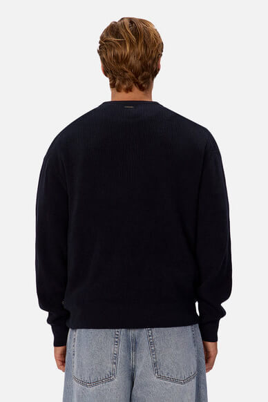 INDUSTRIE New England Crew in true navy