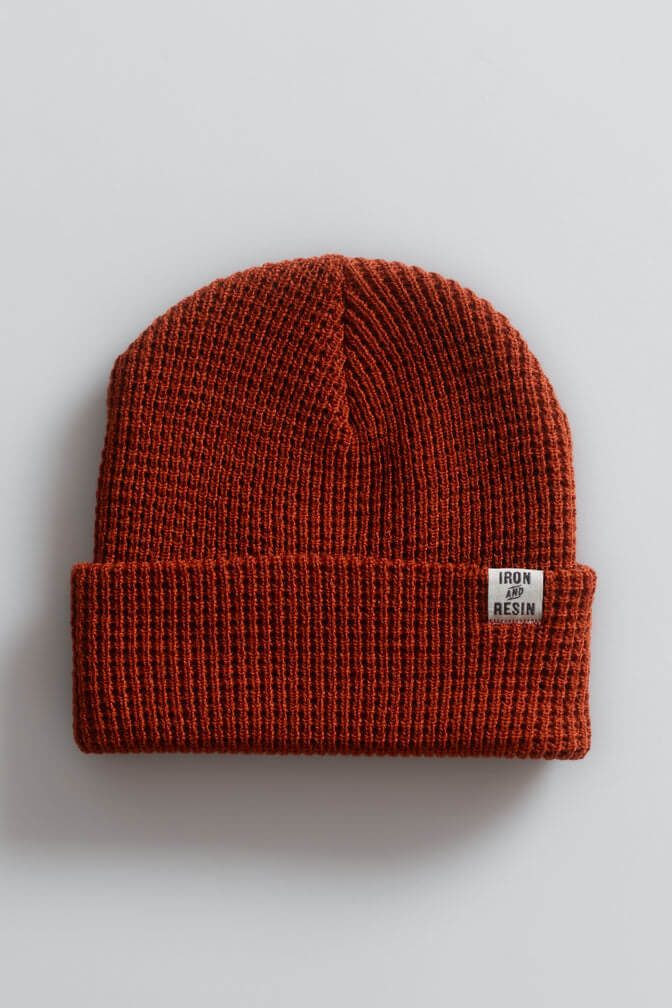 Iron & Resin Marksman Beanie in brick